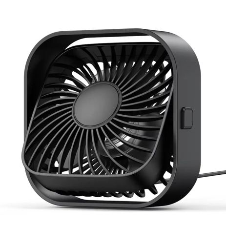 Вентилятор TOPK K51 USB (8.5cm, 3 швидкості, USB 5V 1m, 5W, 360град.) black Вентилятор TOPK K51 USB (8.5cm, 3 швидкості, USB 5V 1m, 5W, 360град.) black