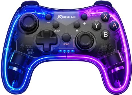 Контролер для ігор XTRIKE ME GP-52 Bluetooth Gamepad, Android, IOS, PS, Switch, PC, BT4.0, 800mAh, 8-12h, black