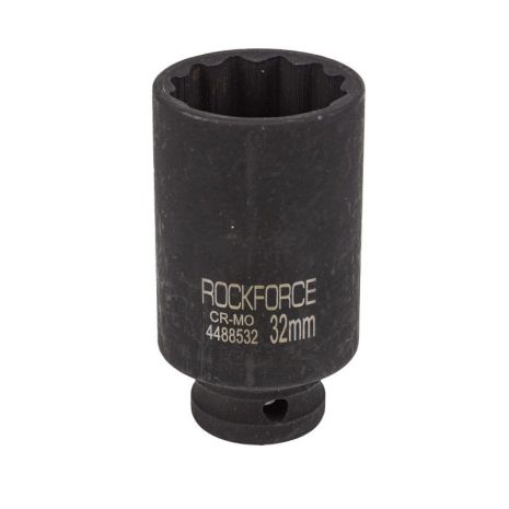 Головка ударна глибока 32мм (12гр.), 1/2" ROCKFORCE FORSAGE RF-4488532 Головка ударна глибока 32мм (12гр.), 1/2" ROCKFORCE FORSAGE RF-4488532
