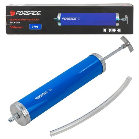 Шприц для рідин 500 мл з гнучким шлангом, Forsage Rockforce F-0708