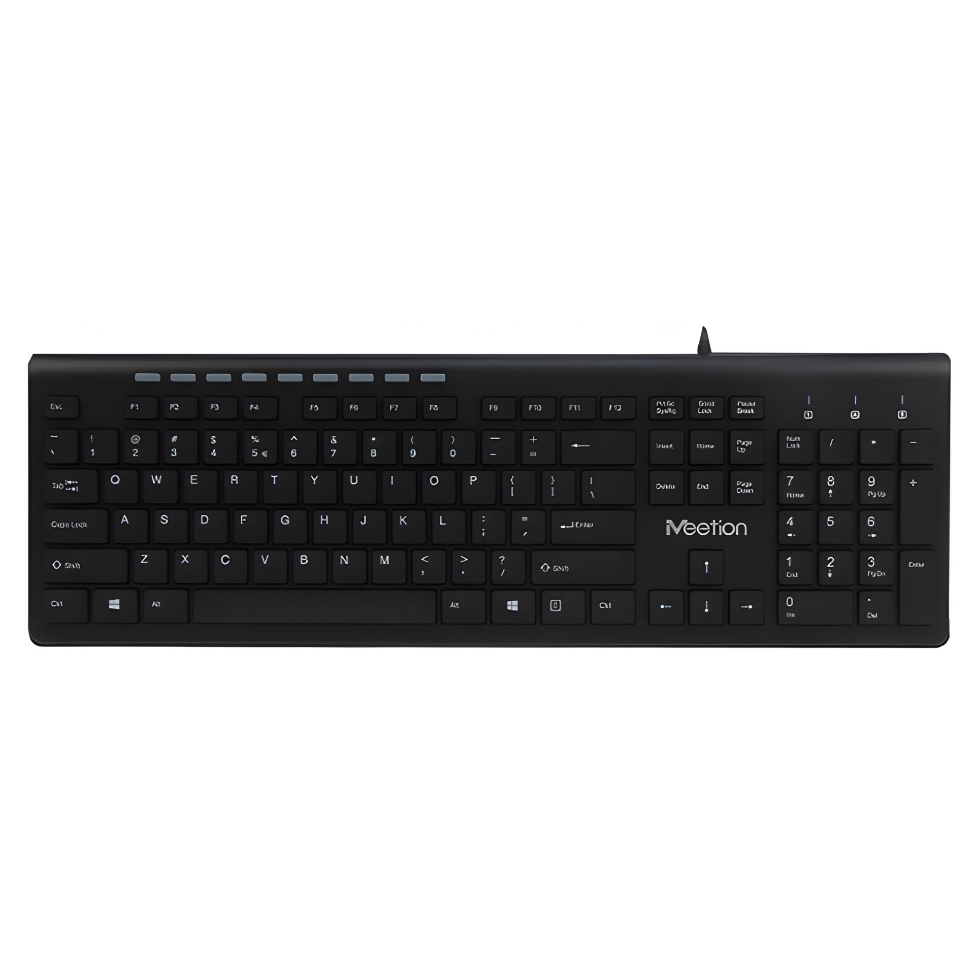 Мультимедійна клавіатура Meetion Wired Standard Ultrathin Keyboard K842, RU, EN розкладки, USB, 1.5m, black Мультимедійна клавіатура Meetion Wired Standard Ultrathin Keyboard K842, RU, EN розкладки, USB, 1.5m, black