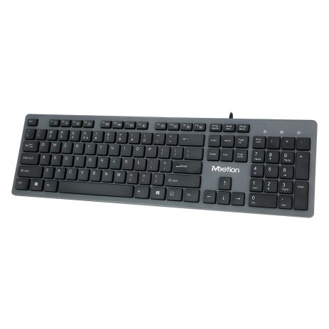 Клавиатура Meetion USB Standard Chocolate Ultrathin Keyboard K841 |Ukr/RU/EN раскладки| black