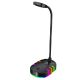 Дротовий ігровий мікрофон RGB XTRIKE XMC-02, 3.5mm, USB, 1.5m, black