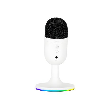 Дротовий ігровий мікрофон RGB MARVO MIC-06, AUX, USB, 1.7m, білий