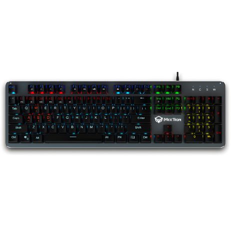 Дротова клавіатура Meetion LED Mechanical Gaming Keyboard MK007, Ukr, RU, EN розкладки, USB, 1.8m, black Дротова клавіатура Meetion LED Mechanical Gaming Keyboard MK007, Ukr, RU, EN розкладки, USB, 1.8m, black