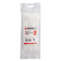 Хомут пластиковый, 2,5×150 мм, 100 шт/упак, белый INTERTOOL TC-2515