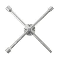 Укрепленный крестовой баллонный ключ, 1/2", 355×16 мм, 17×19×22 мм INTERTOOL HT-1602