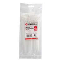 Пластиковий хомут, 3,6×150 мм, 100 шт/упак, білий INTERTOOL TC-3615