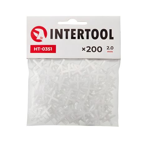 Набор крестиков для плитки 2.0мм/200шт INTERTOOL HT-0351
