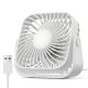 Вентилятор TOPK K52 USB (8.5cm, 3 швидкості, USB 5V 1m, 5W, 360град.) white