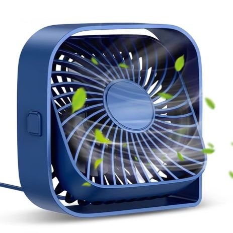 Вентилятор TOPK K50 USB (8.5cm, 3 швидкості, USB 5V 1m, 5W, 360град.) dark-blue Вентилятор TOPK K50 USB (8.5cm, 3 швидкості, USB 5V 1m, 5W, 360град.) dark-blue
