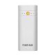 Корпус повербанка під АКБ 2x18650, 5V 2A, до 6000mAh, USB, Type-C, ліхтарик, White