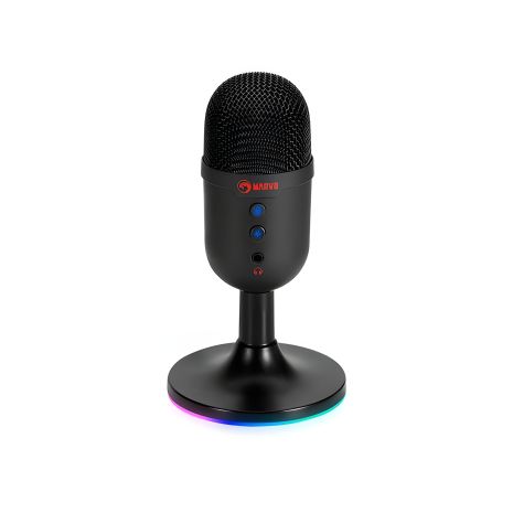 RGB Игровой микрофон MARVO MIC-06 |USB, AUX| черный RGB Игровой микрофон MARVO MIC-06 |USB, AUX| черный