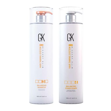 Набір GKhair Global Keratin Balancing балансувальні шампунь і кондиціонер 2х1000 мл Набір GKhair Global Keratin Balancing балансувальні шампунь і кондиціонер 2х1000 мл