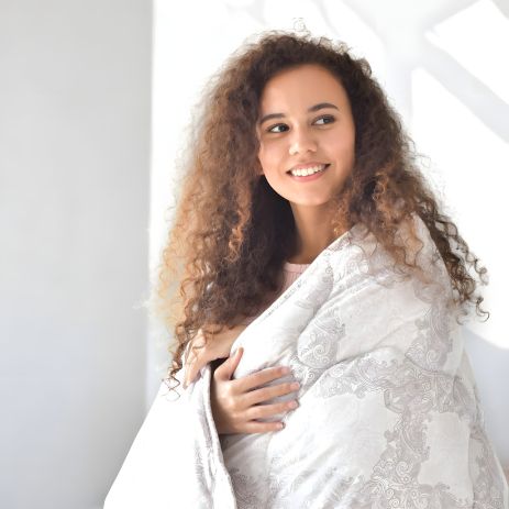 Летнее одеяло с искусственным пухом и принтом IDEIA AFRODITA 140х210 см (8-34924*001)