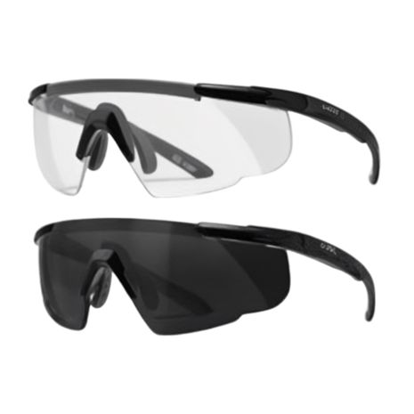 Защитные очки Wiley X Saber Advanced 307 набор 2шт - Smoke Grey/Сlear