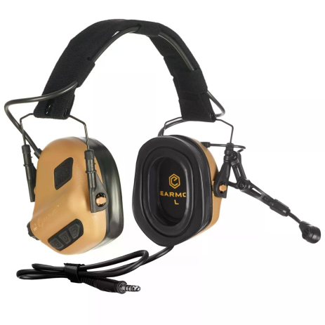 Активні захисні навушники Earmor M32 PLUS (CB) Coyote з гарнітурою Активні захисні навушники Earmor M32 PLUS (CB) Coyote з гарнітурою