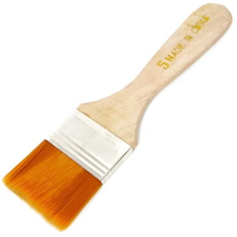 Пензлик антистатичний Aida №5 (дерев'яна ручка 12 см, щетина 3.5 х 2.5 см)