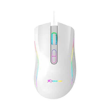 Игровая мышь XTRIKE ME GM-314 WH проводная, программируемая |800-7200 6 уровней DPI| белая