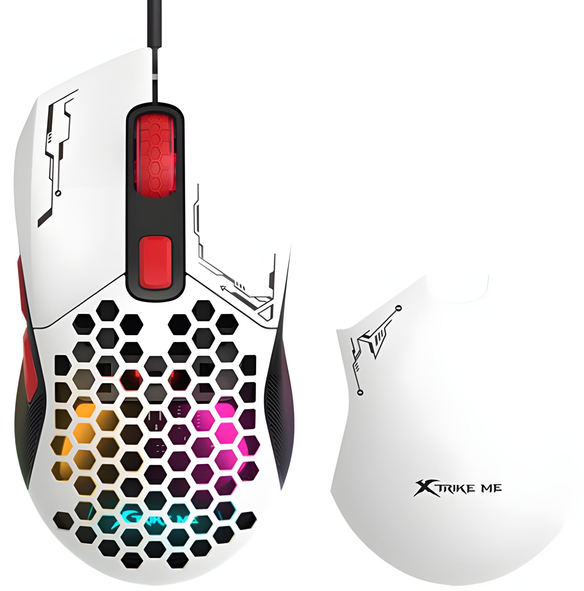 Wired Gaming Mouse XTRIKE ME GM-316W Wired mouse, 800-7200 6 Step DPI, USB, 1.5m, White Wired Gaming Mouse XTRIKE ME GM-316W Wired mouse, 800-7200 6 Step DPI, USB, 1.5m, White