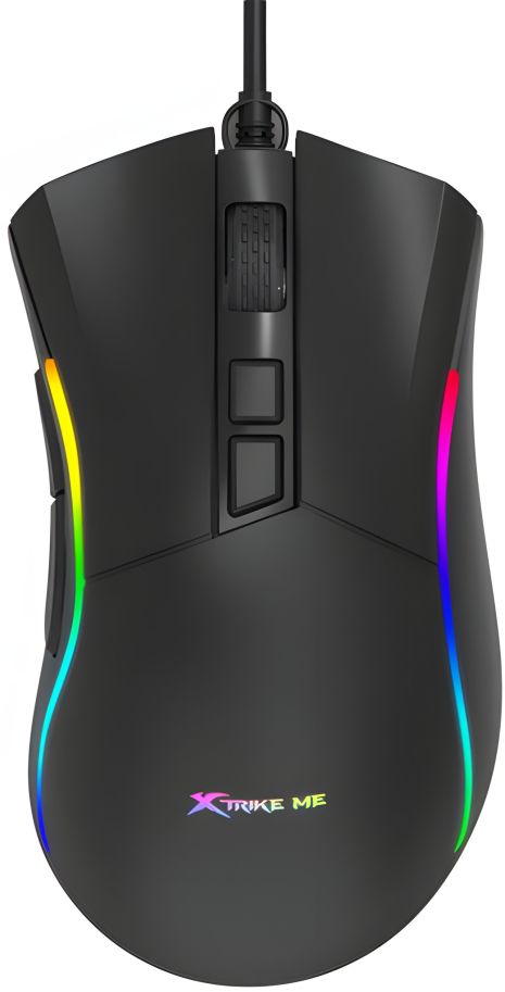 Мышь игровая XTRIKE ME GM-226 gaming mouse RGB |1200-7200 4 step DPI, USB| black