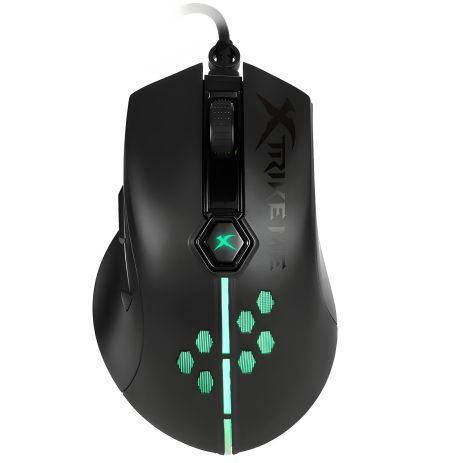 Дротова ігрова миша XTRIKE ME Gaming Backlight GM-515, 800-7200DPI, USB, чорна
