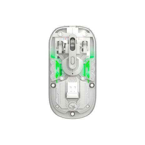 Бездротова миша MARVO Wireless Mouse M808W, 2.4G, BT5.1, 1000-1600dpi, transparent