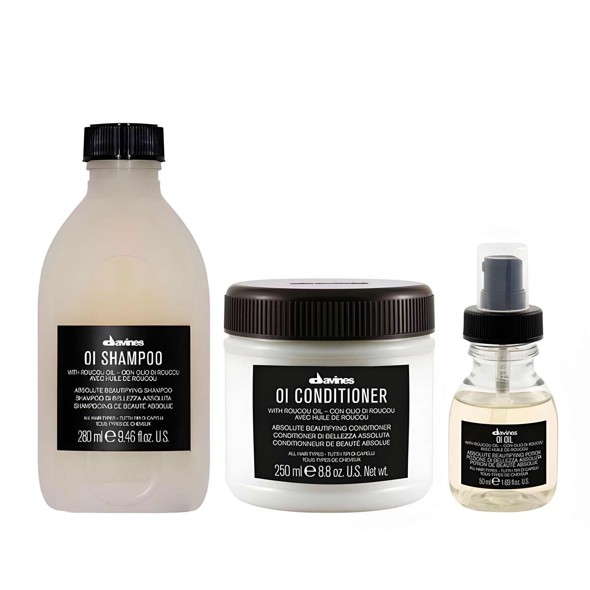 Davines OI TRIO набор: шампунь+кондиционер+масло для абсолютной красоты, 280+250+50 мл Davines OI TRIO набор: шампунь+кондиционер+масло для абсолютной красоты, 280+250+50 мл