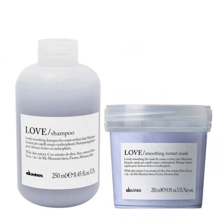 Набор Davines Love Lovely Smoothing шампунь и маска для разглаживания волос, 2х250 мл Набор Davines Love Lovely Smoothing шампунь и маска для разглаживания волос, 2х250 мл