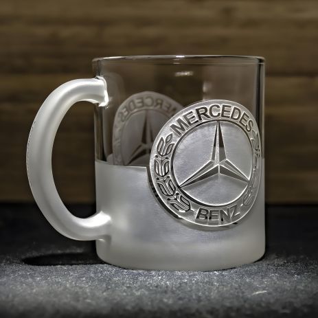 Чашка з гравіюванням логотипу Mercedes для чаю та кави