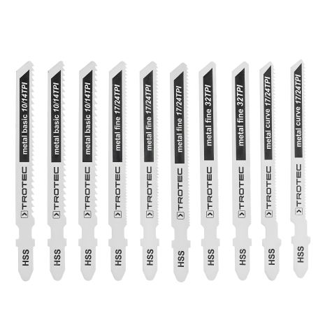 Набор пильных полотен для электролобзика Trotec, 10 шт. Metal Set (6215001131)