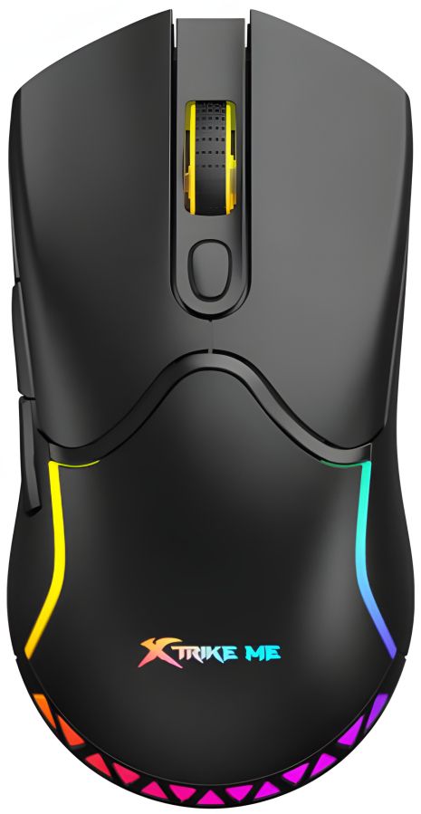 Миша ігрова XTRIKE ME GW-610 gaming mouse RGB, 800-8000 6 step DPI, 2.4G, Type-C, black