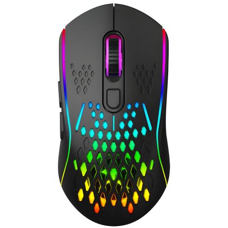 Миша ігрова XTRIKE ME GW-611 gaming mouse RGB, 800-8000 6 step DPI, 2.4G, Type-C, black
