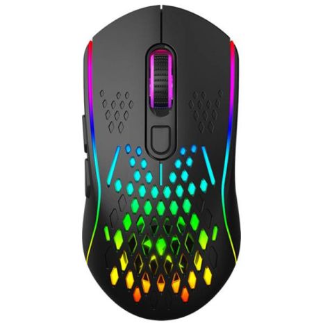 Мышь игровая XTRIKE ME GW-611 gaming mouse RGB |800-8000 6 step DPI, 2.4G/Type-C| black