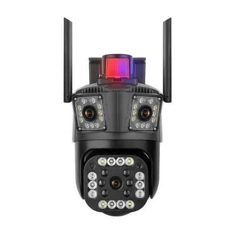 Зовнішня IP Камера 3 Лінзи WiFi Поворотна TOX WS-Q204V V380 PRO