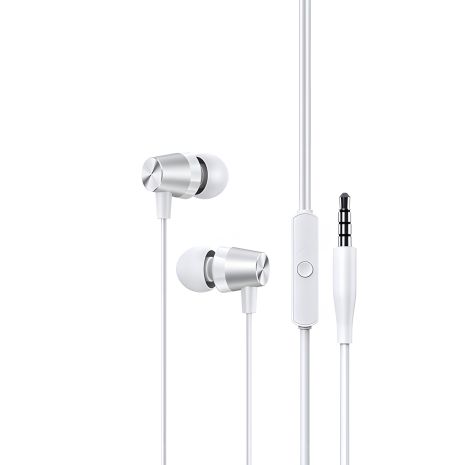 Дротові вакуумні наушники USAMS EP-42 US-SJ475 3.5mm In-ear Earphone 1.2m white