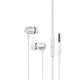 Дротові вакуумні наушники USAMS EP-42 US-SJ475 3.5mm In-ear Earphone 1.2m white Дротові вакуумні наушники USAMS EP-42 US-SJ475 3.5mm In-ear Earphone 1.2m white