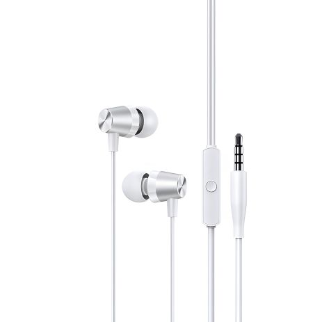 Дротові вакуумні наушники USAMS EP-42 US-SJ475 3.5mm In-ear Earphone 1.2m white Дротові вакуумні наушники USAMS EP-42 US-SJ475 3.5mm In-ear Earphone 1.2m white