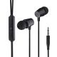 Дротові вакуумні наушники USAMS EP-42 US-SJ475 3.5mm In-ear Earphone 1.2m black Дротові вакуумні наушники USAMS EP-42 US-SJ475 3.5mm In-ear Earphone 1.2m black