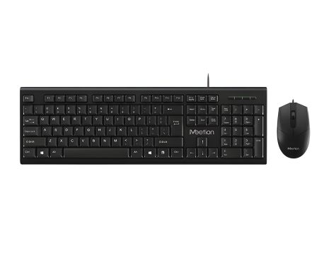MEETION MT-C100 Combo Set 2in1 USB Keyboard/Mouse |RU/EN Layouts| Black