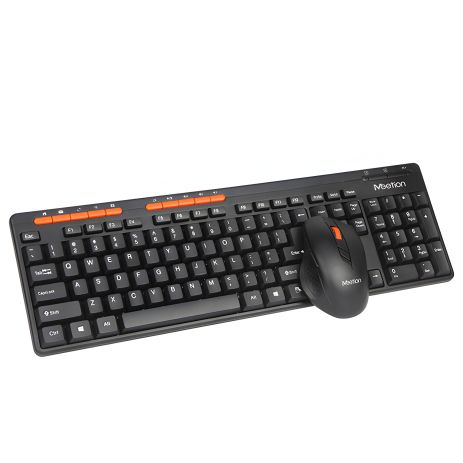 MEETION MT-4100 Combo Set 2in1 Wireless Keyboard/Mouse 2.4G |RU/EN Layouts| Black
