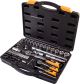 Инструментальный набор PROFI ¼"&½" 72 шт 4-13 мм 10-27 мм CrV50BV30 ударопрочный кейс MASTERTOOL 78-5072-PF