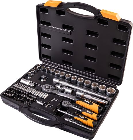 Инструментальный набор PROFI ¼"&½" 72 шт 4-13 мм 10-27 мм CrV50BV30 ударопрочный кейс MASTERTOOL 78-5072-PF Инструментальный набор PROFI ¼"&½" 72 шт 4-13 мм 10-27 мм CrV50BV30 ударопрочный кейс MASTERTOOL 78-5072-PF