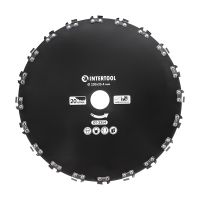 Ніж для мотокоси/триммера ø230x25.4 мм, 20T, ланцюговий INTERTOOL DT-2354