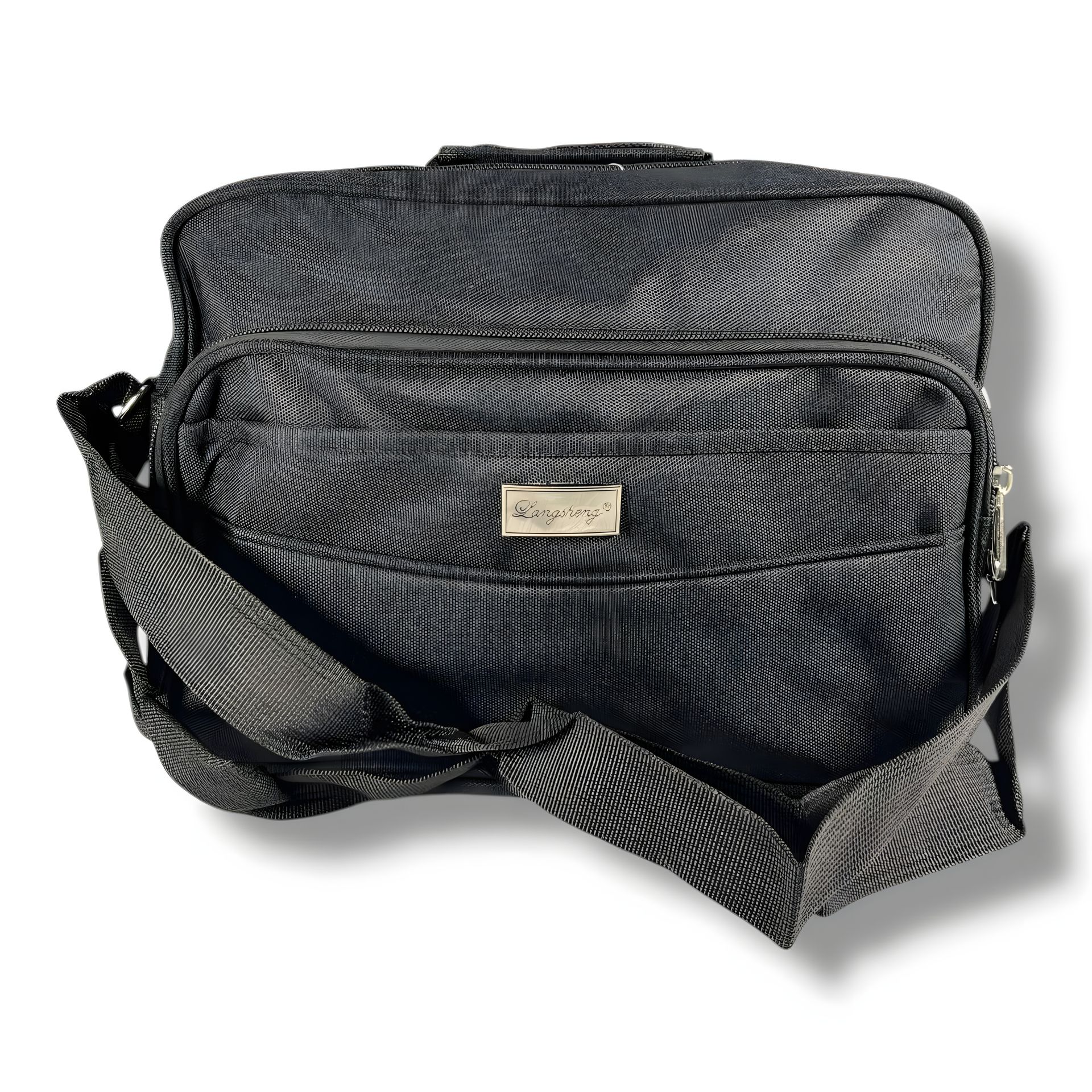 Функциональная вместительная сумка с отсеком для ноутбука, черная, 6 л Функциональная вместительная сумка с отсеком для ноутбука, черная, 6 л