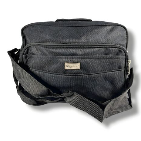 Вместительная и многофункциональная сумка с карманом для ноутбука, черная, 6 л