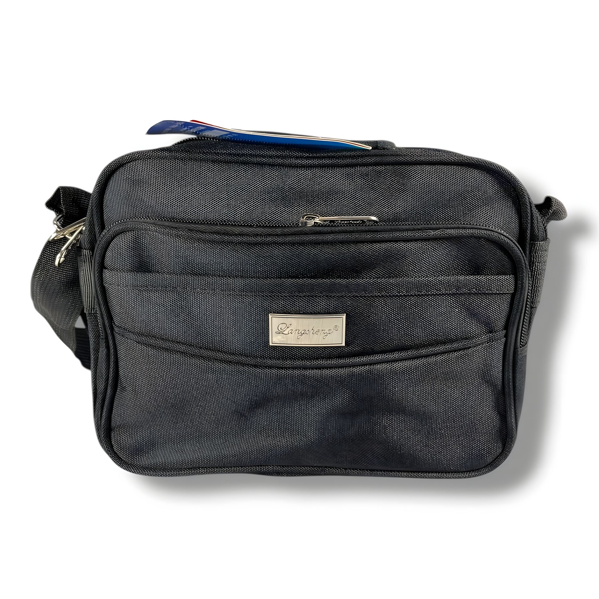 Зручна та міцна багатофункціональна чорна сумка через плече, 4 л Зручна та міцна багатофункціональна чорна сумка через плече, 4 л