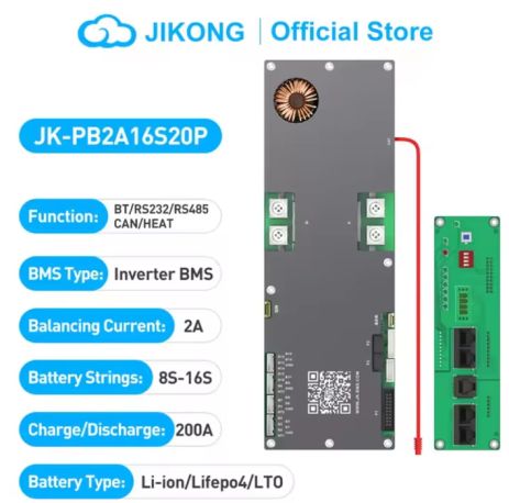 Смарт БМС Smart Bms для LiFePO4 8/16s 24/48v 350a