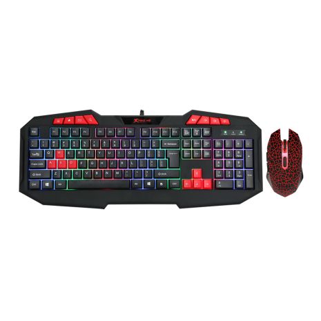 Набор XTRIKE ME MK-503 Gaming Combo 2-in1 (Keyboard UA/RU/ENG раскладка/Mouse) black