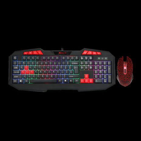 Набор XTRIKE ME MK-503 Gaming Combo 2-in1 (Keyboard UA/RU/ENG раскладка/Mouse) black